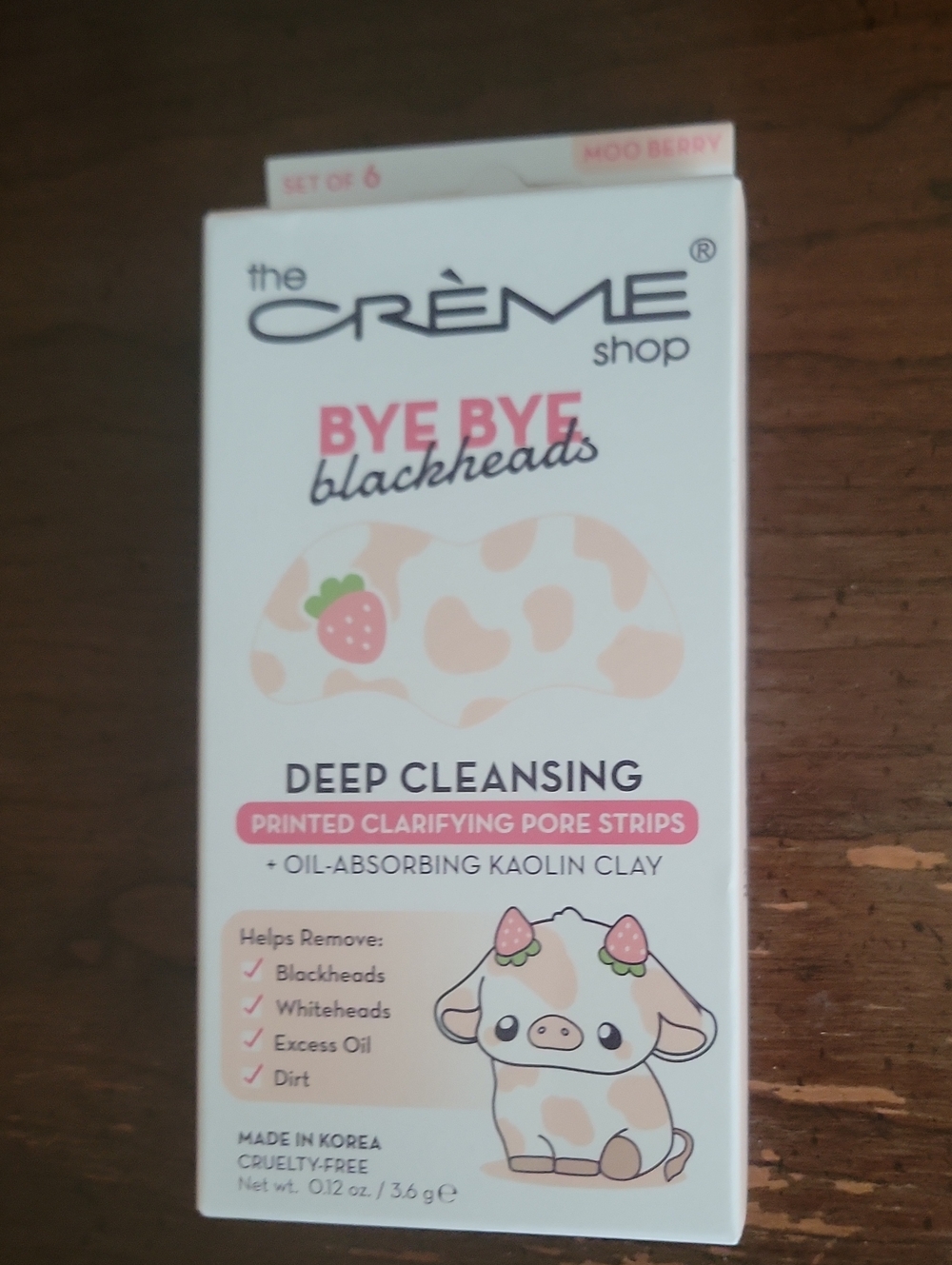 Creme shop bye bye blackheads clarifying pore strips